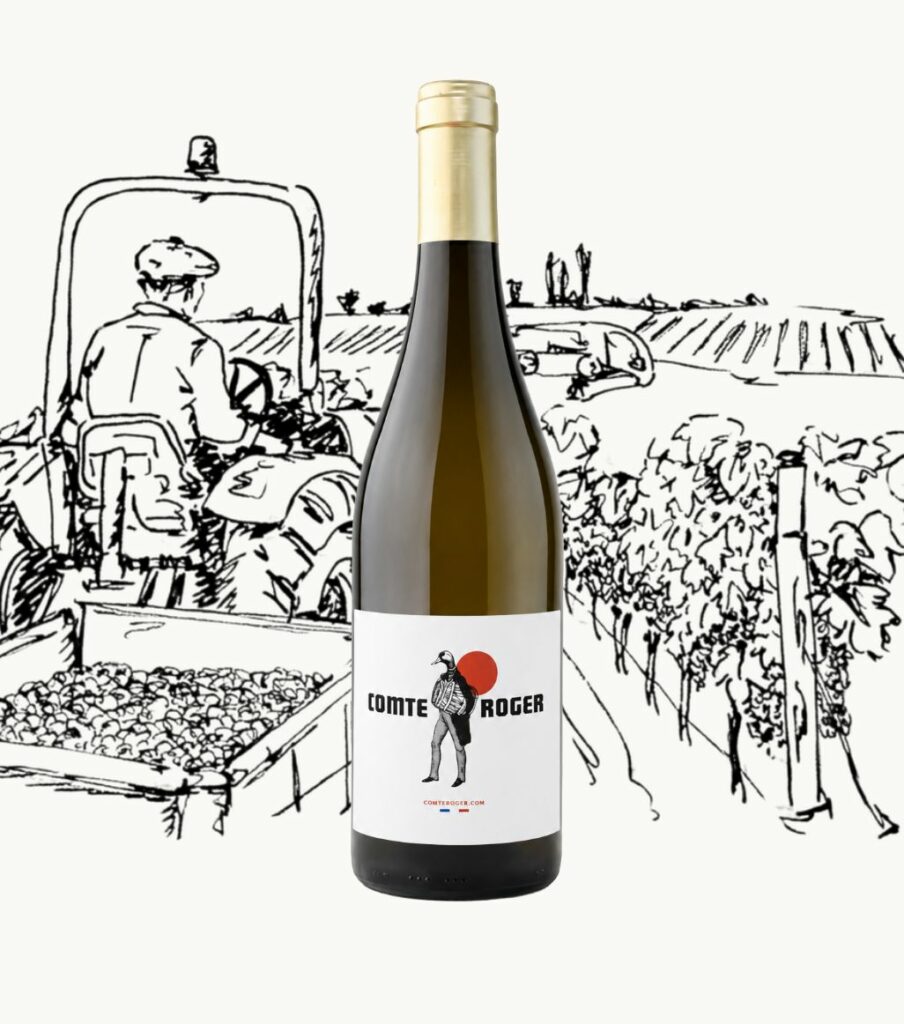 Bouteille de vin blanc