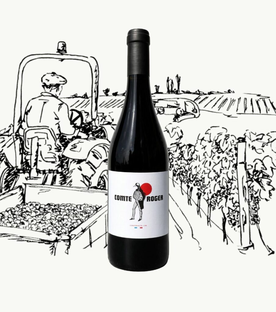 Bouteille de vin rouge